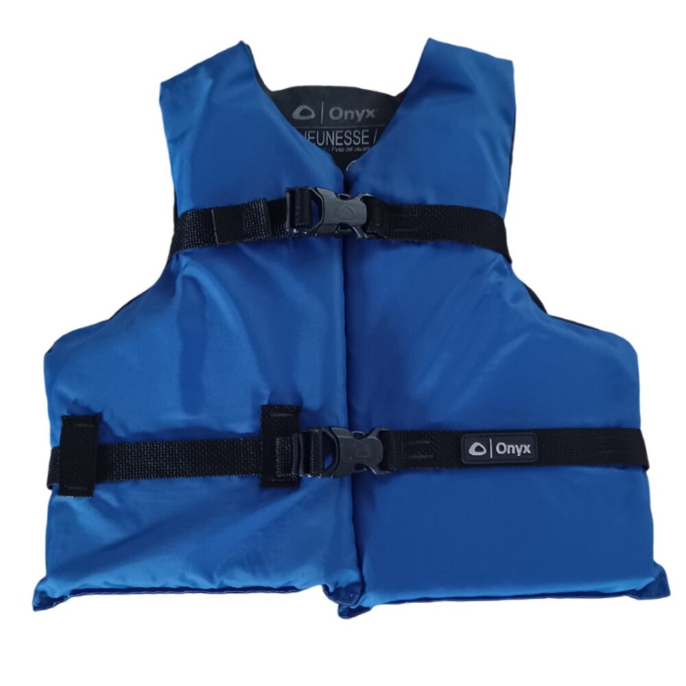 Youth Life Vest, Onyx Brand, Size 55 to 88 pounds